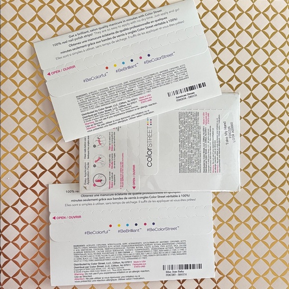 3 sets Color Street Patriotic Nail Strips Collection - Picture 2 of 5